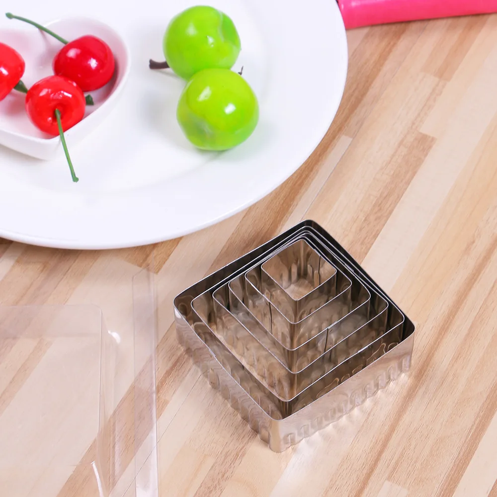 

Square Cutting Molds Polymer Clay Tool Stainless Steel Diy Tooth Shape Cutter Mould Fondant Craft Cookie Cake Decorating Tools