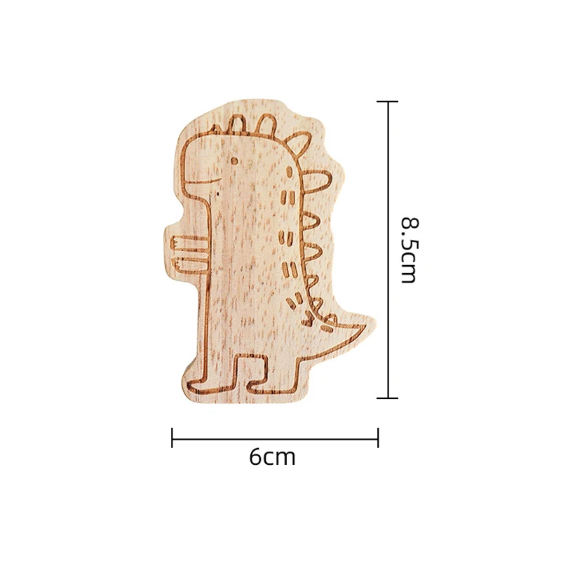 

Деревянный крючок-динозавр