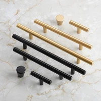 new aluminum alloy gold sub black modern simple long cabinet door extended handle cabinet wardrobe cabinet drawer small handle