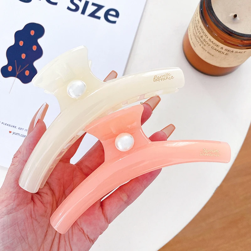 Корейские модные заколки для волос в новом стиле большие из смолы размером 12 3 см