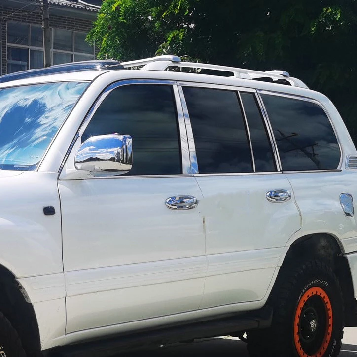 

1997-2007 Land Cruiser 100 LC100 FJ100 нержавеющая сталь 22 шт. оконная Обложка, аксессуары для стайлинга автомобиля