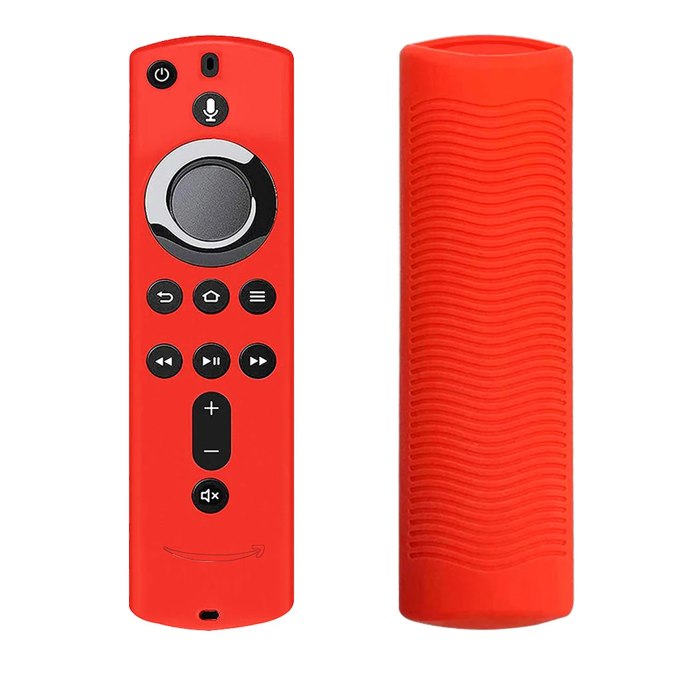 

Lightweight Accessories Remote Control Cover Soft Protective Case Lattice Design Anti Slip Silicone Home For Fire TV Stick 4K