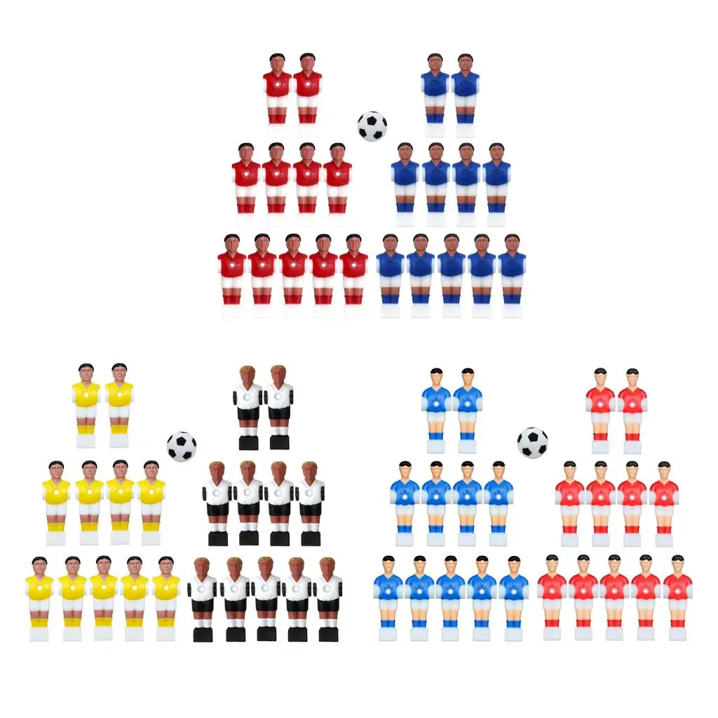 

22pcs Resin Mini Foosball Men Table Man Player Football Players Sport Parts