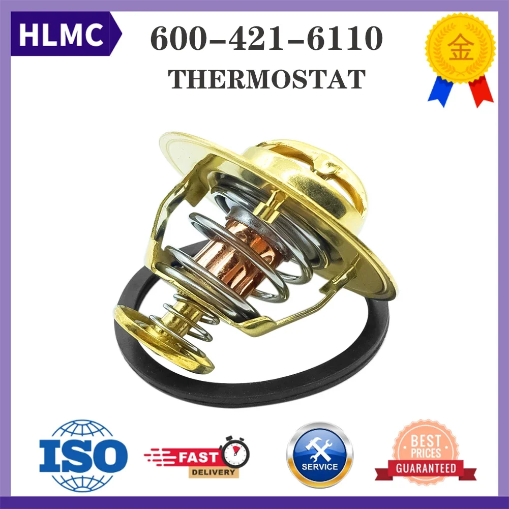 Детали экскаватора 6140-11-6310 600-421-6120 600-421-6110 82 ℃ Термостат для двигателя Komatsu 3D95S 4D95L