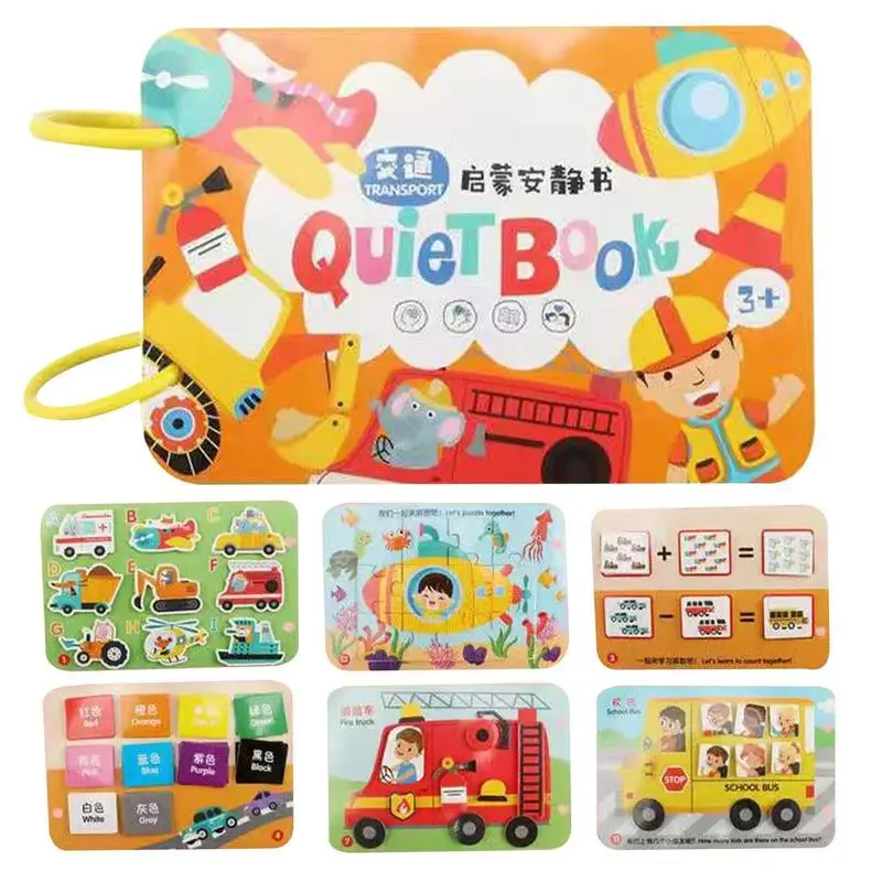 

Kid's Quiet Books Children's Busy Book Enlightenment Quiet Books Develop Learning Skills Sensory Educational Busy Book For 2