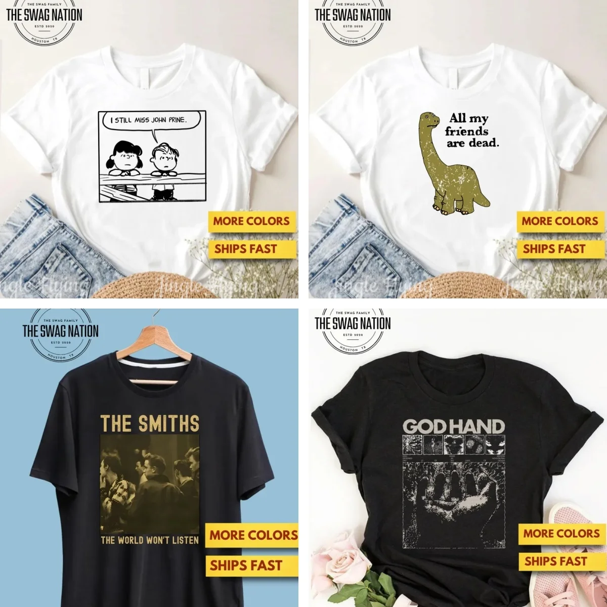 Футболка I Miss John Prine Country Music All My Friends Are Dead премиум-класса The Smiths World Won't Sisten Рубашка