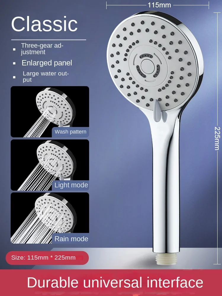 

Bath Heater Supercharged Shower Shower Head Nozzle Set Large Water Outlet Bathroom Bath Home Bath Pressure Water Heater