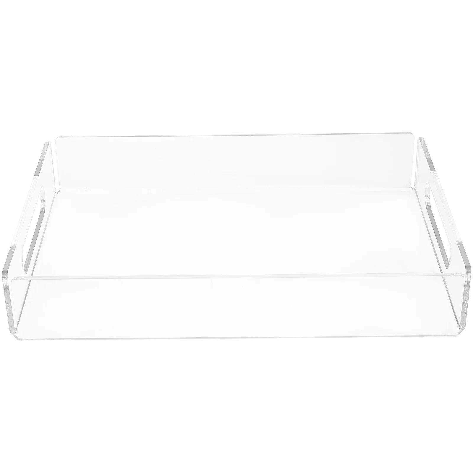 

Tray Organizer Storage Makeup Holder Decorative Acrylictrays Kitchen Plate Drawer Rectangular Table Vanity Desktop Box