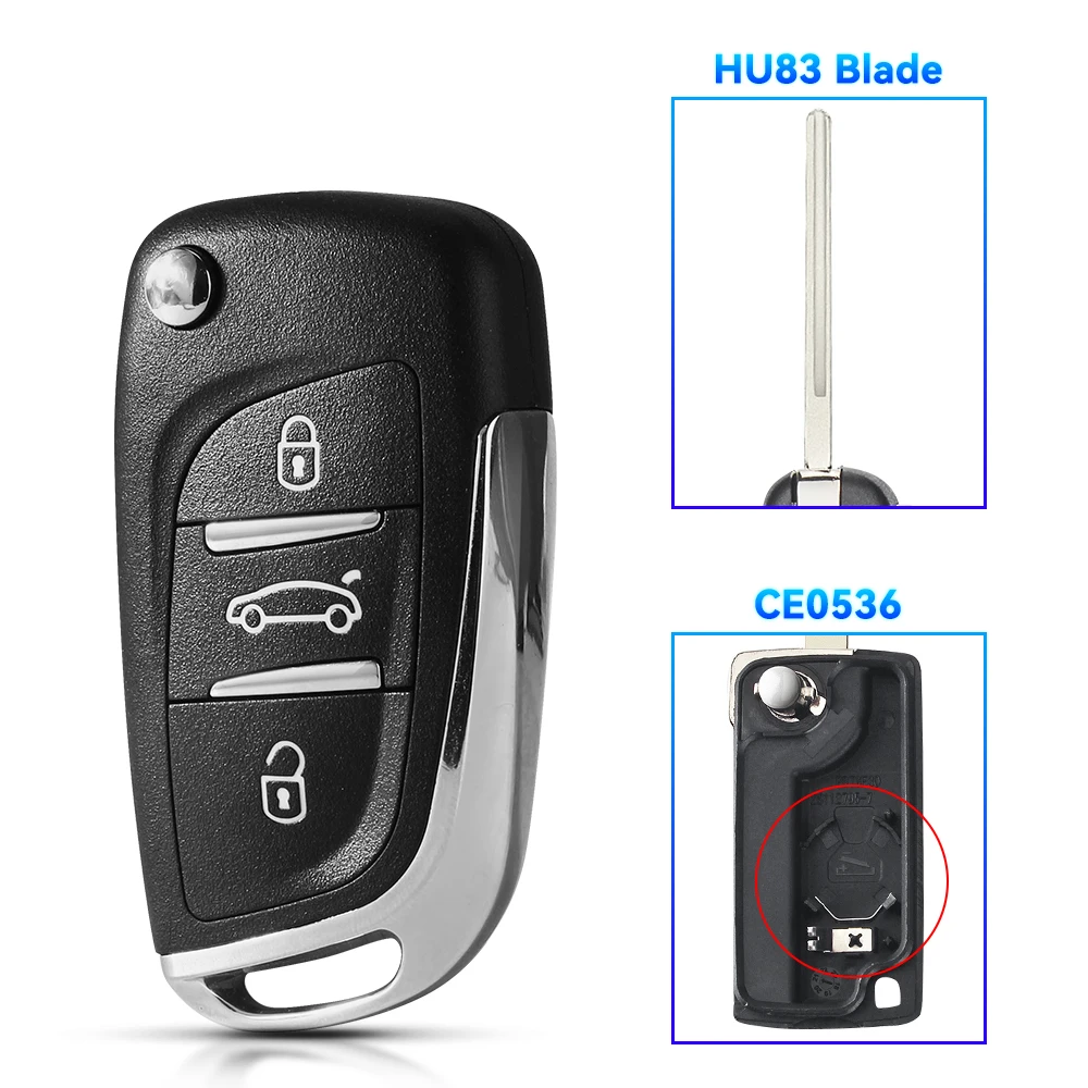 

Модифицированный складной Автомобильный ключ KEYYOU для Peugeot 307 408 308 для Citroen C-Triumph C-четыре C2 C3 C4 C5 Berlingo CE0536 CE0523