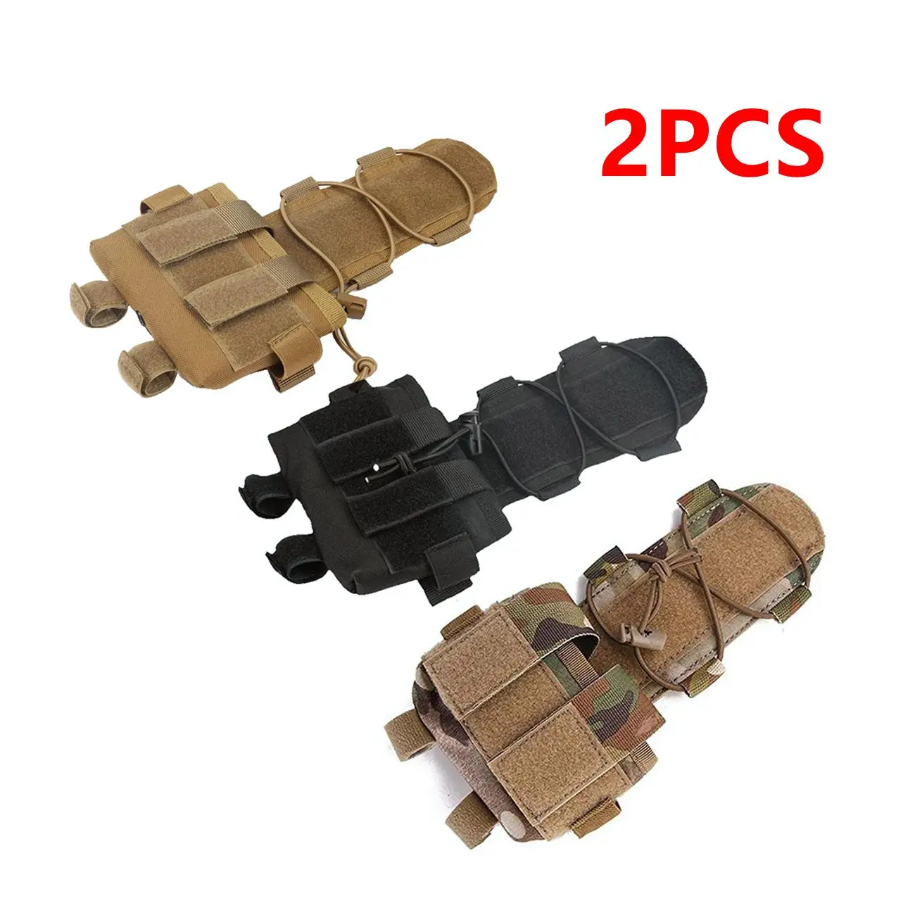 

2PC MK2 Tactical Pouch Battery Case For Helmet Airsoft Hunting Camo Battery Military Combat FAST Balance Weight CS Riding Safety