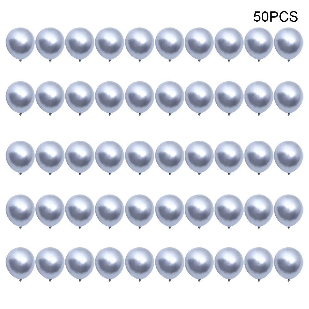 

50 шт., 10 дюймов, блестящие Свадебные однотонные игрушки