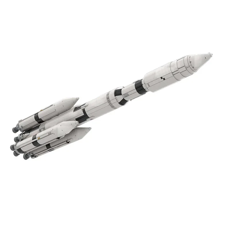 MOC Saturn V MLV-25L Ракета Строительные блоки Космический Аполлон Большой размер