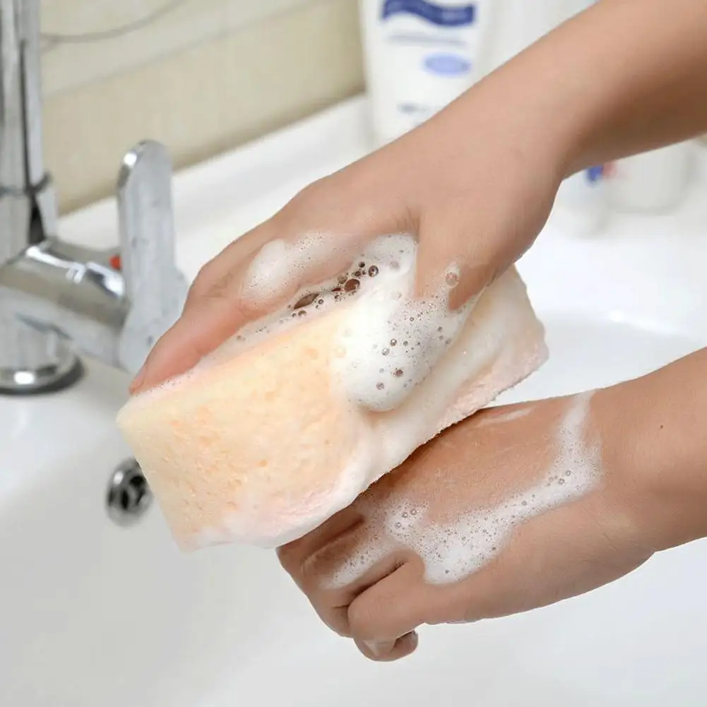 

1Pc Sponge Scrub Clean Cotton Bath Ball Bath Sponge Soft Wash Sponge Bathroom Body Scrubbers Shower Accessories O0I5