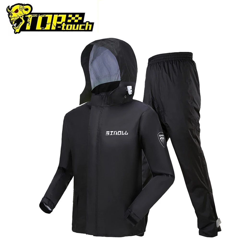 Waterproof Motorcycle Raincoat Motorcycle Windproof Riding Raincoat Reflective Motorcycle Suit Split Raincoat Men And Women