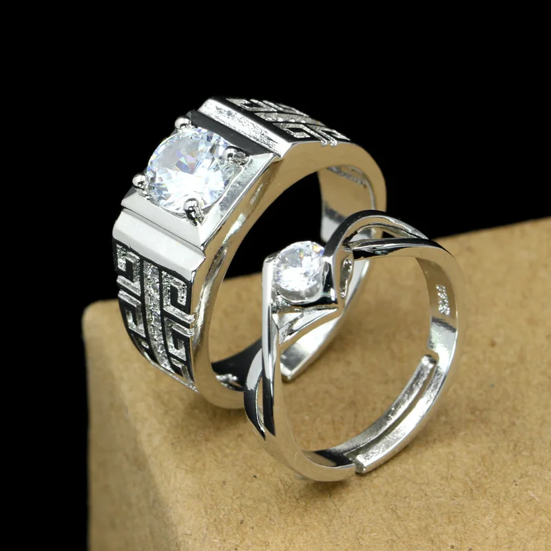 

Кольцо с покрытием из фианита для мужчин и женщин