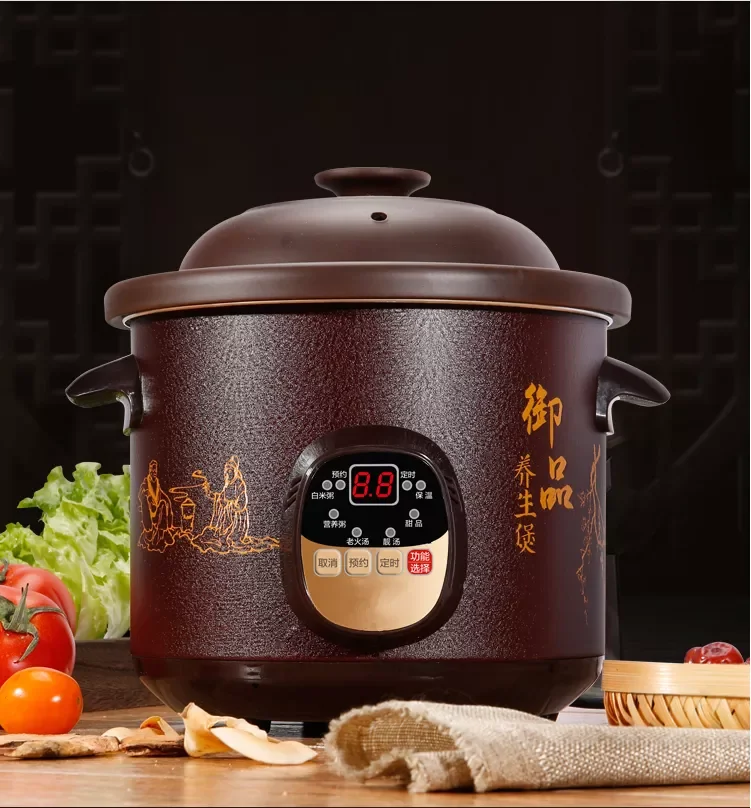 220V Home Electric Slow Stewer 3.5L/5L/6L Available Rice Cooker Ceramic Electric Stewing Cooking Pot Multi Cooker