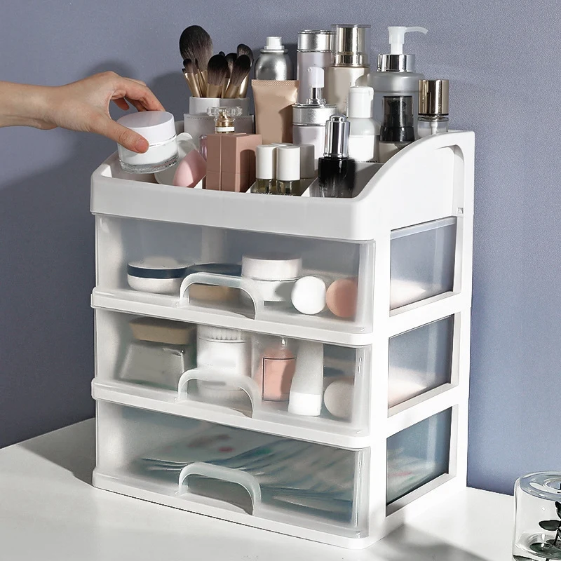 

Cosmetic Desktop Storage Box Rack Multi-Layer Drawer Dust-Proof Storage Simple Transparent Finishing Rack