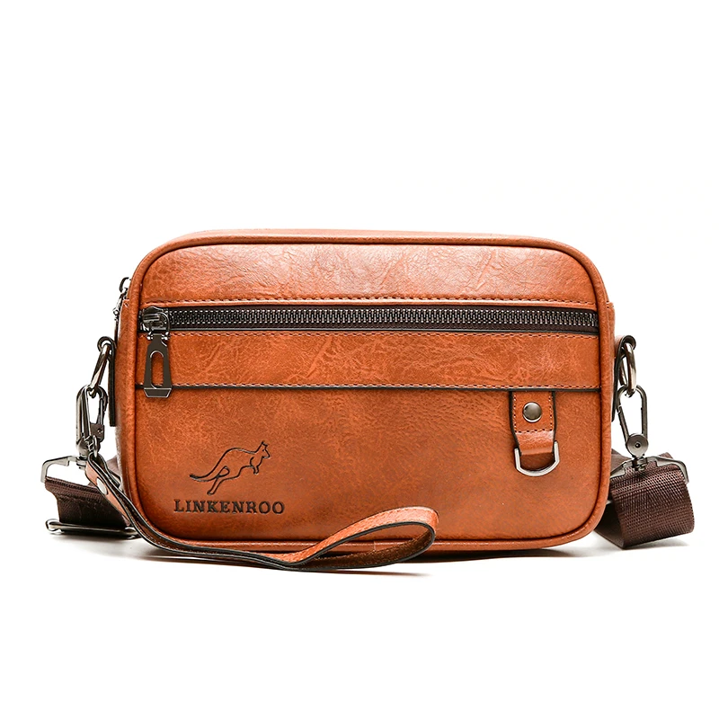 

Designer Luxury Bag Vintage Leather Mini Men's Handbag Wallet Card Bag Shoulder Crossbody Bag Bag For Men Clutches Sacoche Homme