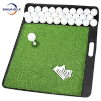 Portable Golf Hitting Mats - Artificial Turf Mat for Indoor/Outdoor Practice - Choose Your Size - Includes 1 Rubber Tees