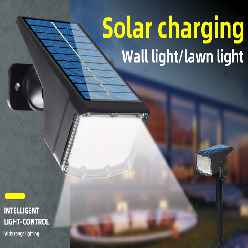 1/2Pcs Solar Powered 53LED Lamp Adjustable Solar Spotlight In-Ground IP65 Waterproof Landscape Wall Light Outdoor Lighting