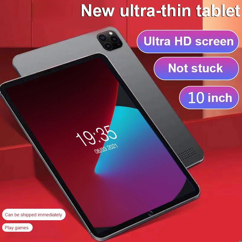 2023 New Tablet PC New Ultra-thin 10.1 Inch Octa Core Android 9.0 4G+64GB WiFi Tablet PC Dual SIM Dual Camera  kids tablet