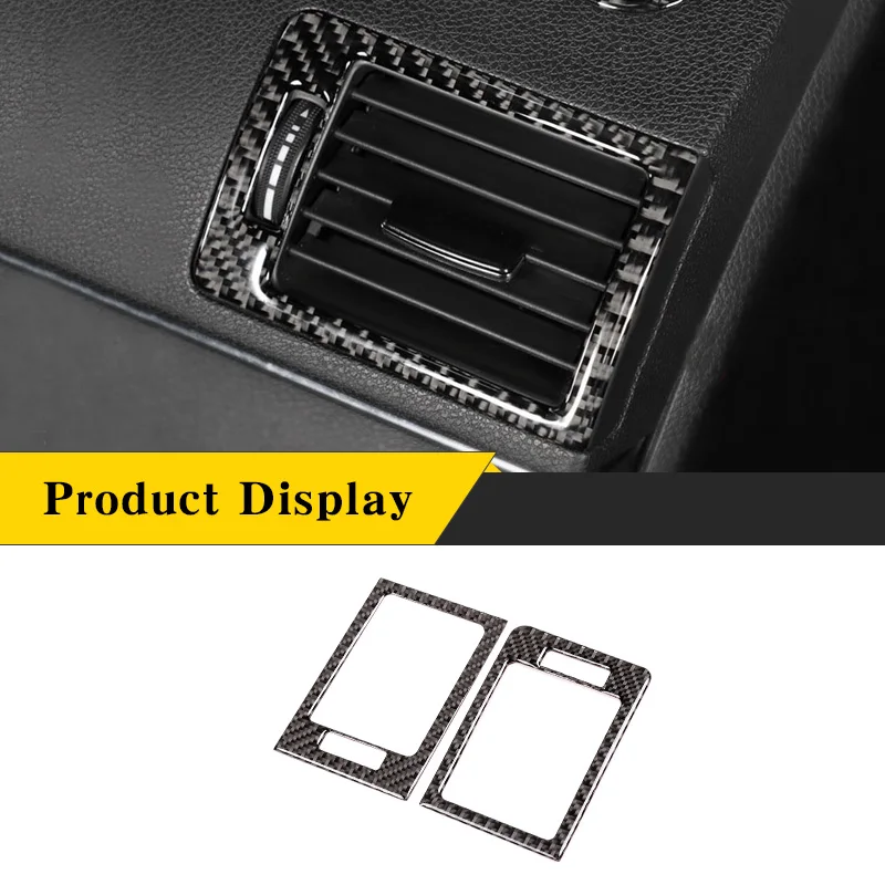 

For Mercedes-Benz CClass W204 2007-2013 Side Air Conditioner Outlet Decorative Frame Real Carbon Fiber Interior Car Accessories