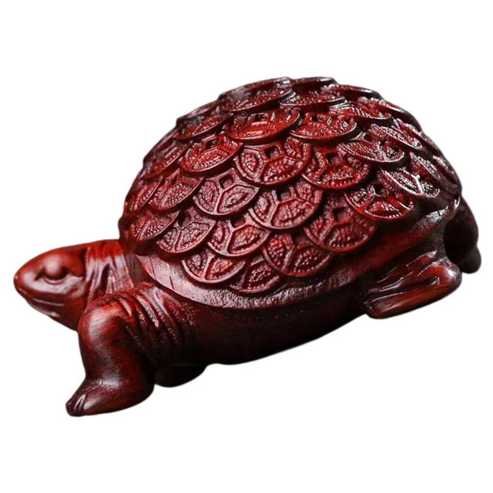

Turtle Statue Figurine Money Sculpture Good Prosperity Figurines Tortoises Wooden Animal Table Tortoise Dashboard Car Ornaments