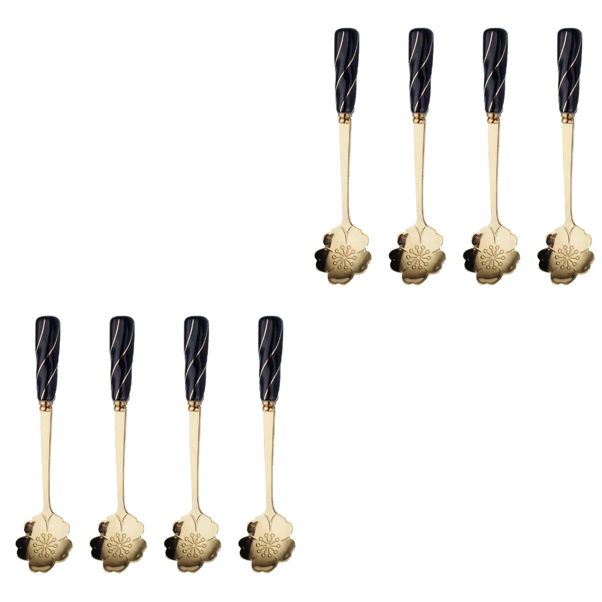 

8 шт., десертная ложка из нержавеющей стали