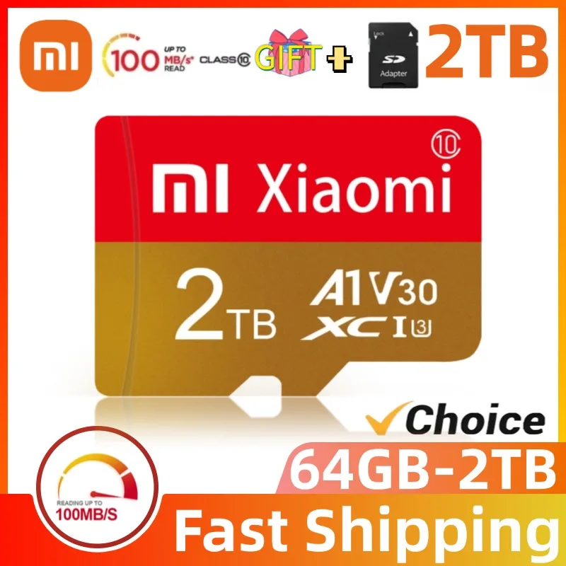 Xiaomi Ultra Карта памяти 2 ТБ 512 ГБ 256 SD/TF Флэш-карта 128 SD-карта 1 TF-карта для телефона