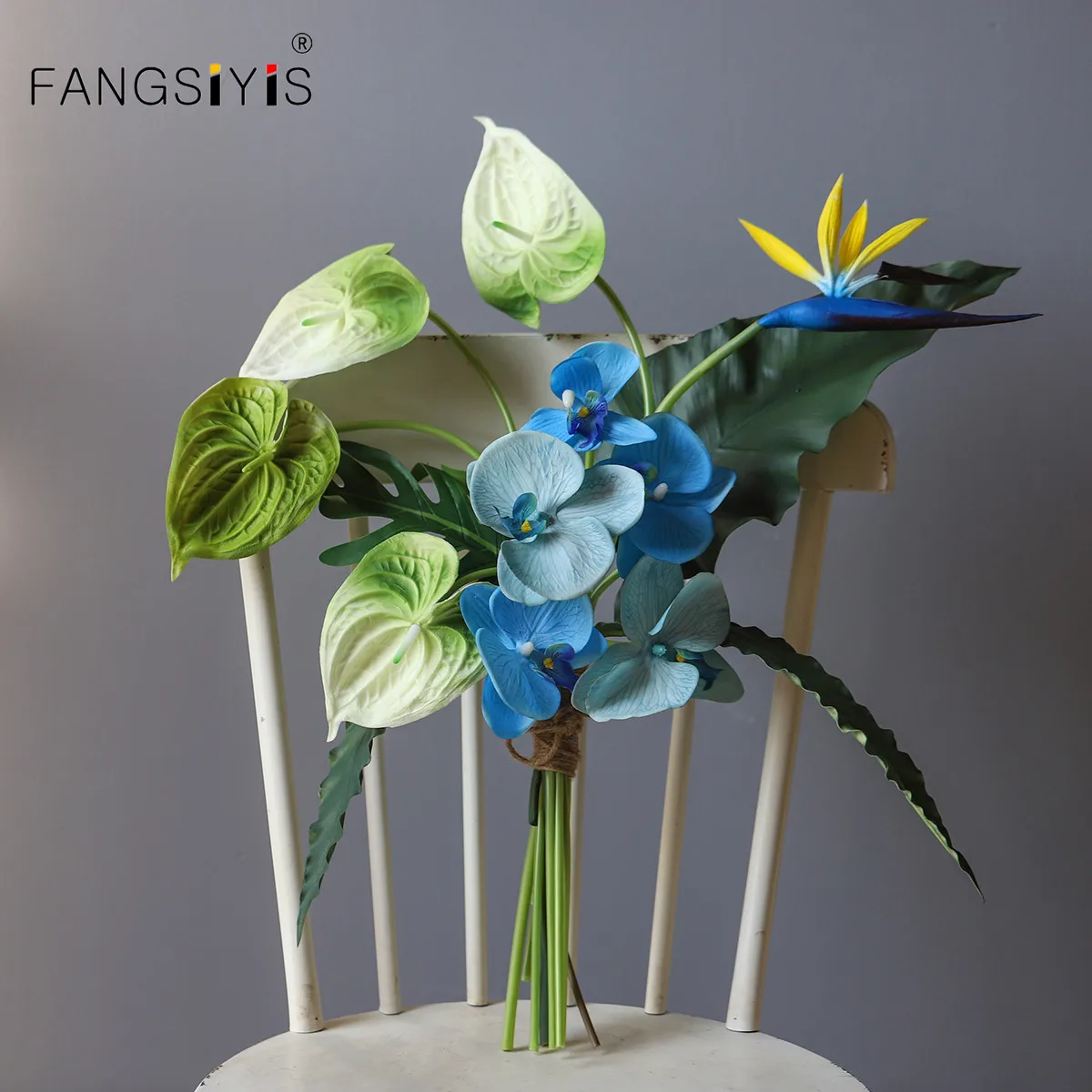 

1 букет искусственных букетиков, букет с цветочной композицией на ощупь для украшения дома вечерние ринки, свадьбы