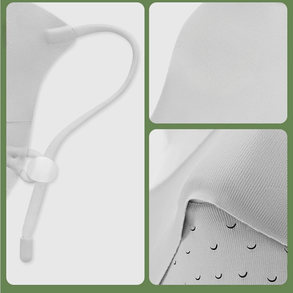 Уличная Солнцезащитная маска для лица дышащая летняя с регулируемым ремешком