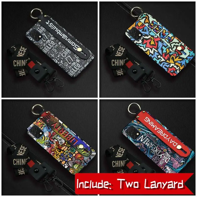 for man shockproof phone case for umidigi a11s tpu back cover lanyard new soft cover wristband free global shipping