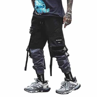 techwear pants men multi pocket patchwork streetwear cargo joggers pants