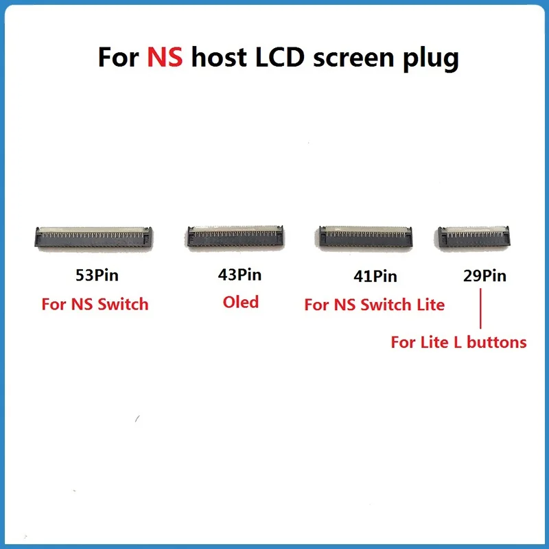 For NS Swtich Lite OLED Host Screen Socket FPC Connector Row  Plug For Nintendo Switch Lite L Key LCD Display Interface Port