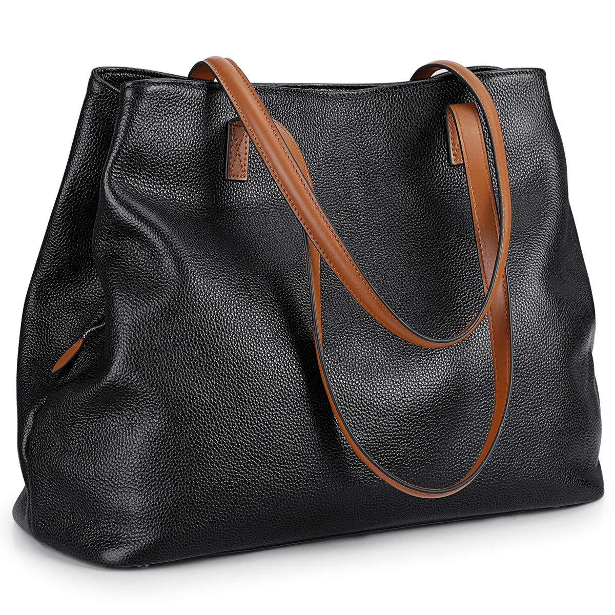 S-ZONE Women Soft Genuine Leather Handbag Large Capacity Sho