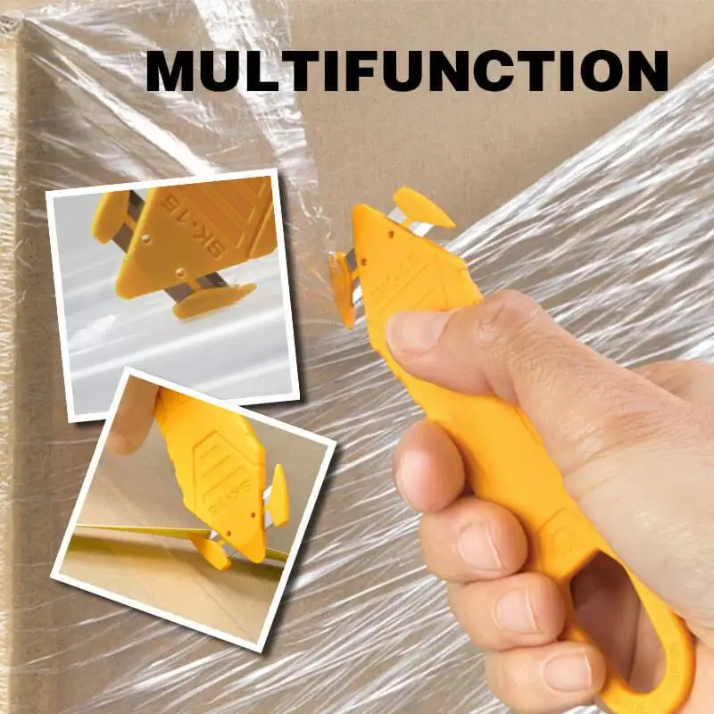 

Safe Unpacking Cutting Tool Multifunction Double-Edged Unpack Paper Cutter Courier Unpacking Safe Household Knife Quick Cutting