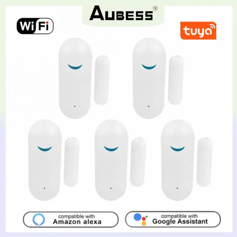 

Умные магнитные дверные детекторы Tuya, совместимые с Alexa Google Home Smart Life App, охранная сигнализация для умного дома