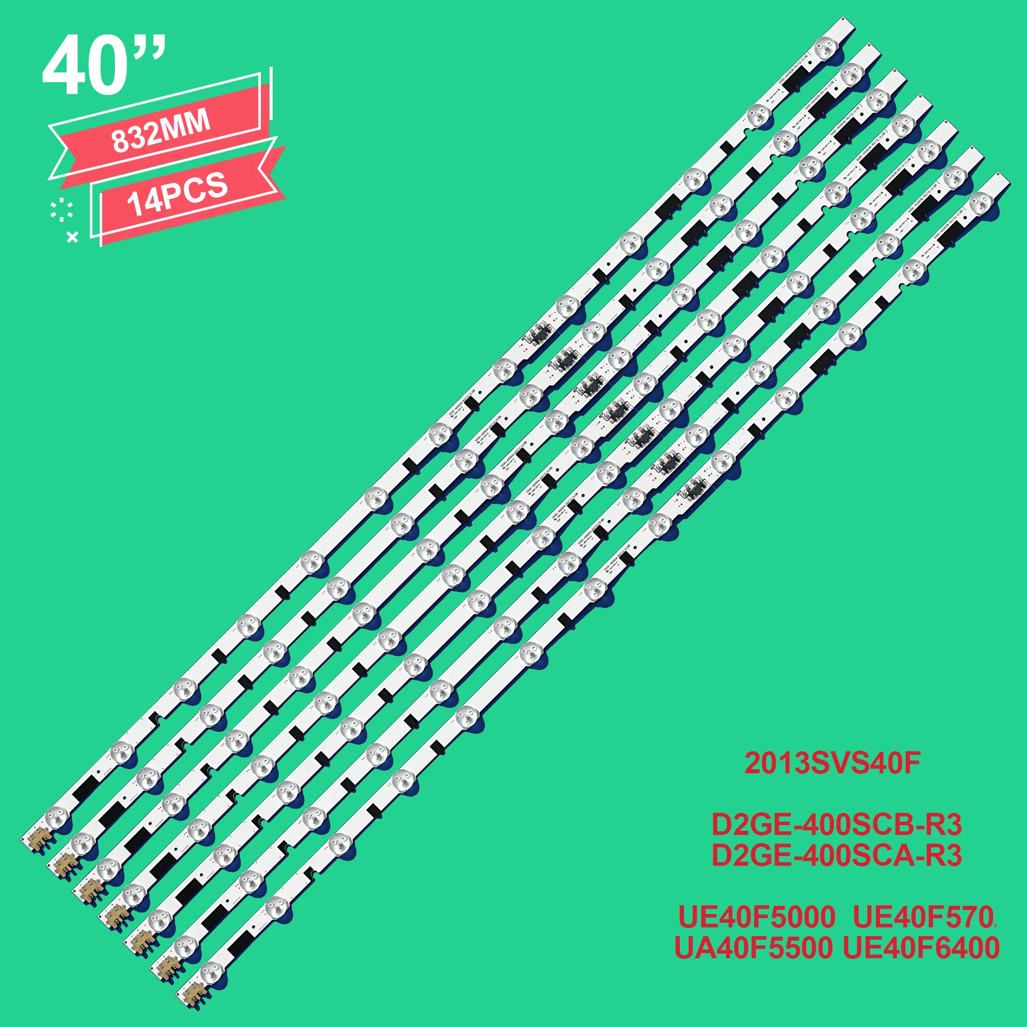 Светодиодная подсветка 832 мм 9 светодиодов для SamSung 40 дюймов ТВ D2GE-400SCA-R3 UA40F5500 2013SVS40F