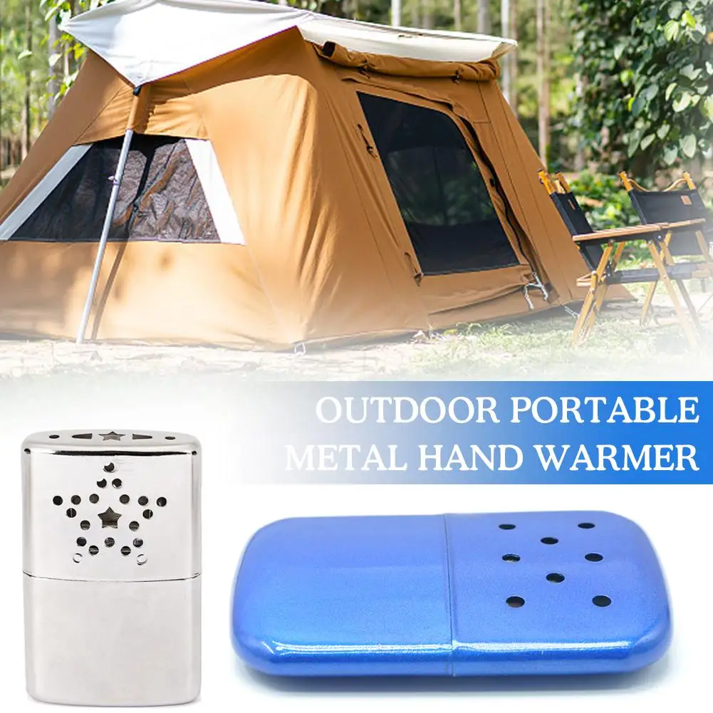

1Pcs Outdoor Portable Metal Hand Warmer Touching Coal Bag Treasure Pocket Stove Warm Hot Cake Treasure Hand Metal Hot Mini Z1X3
