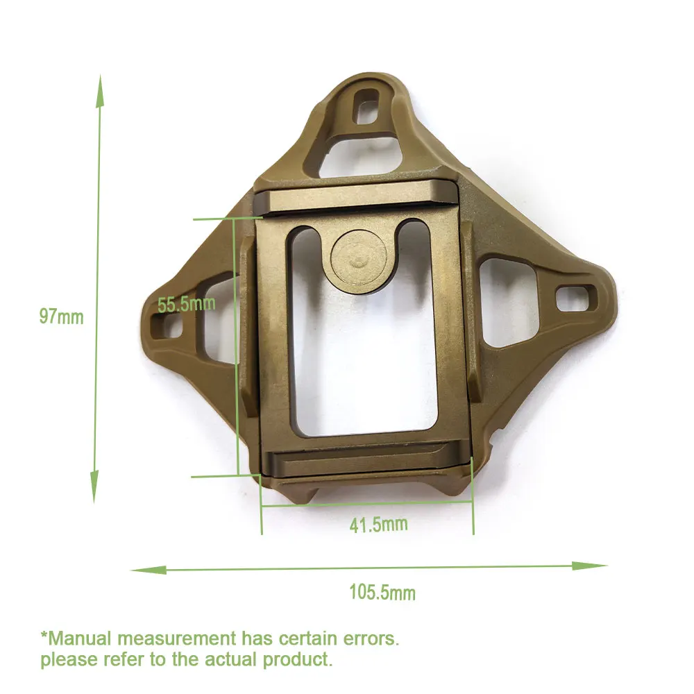 Новинка Тактический шлем NVG крепление с 3 отверстиями кожух из алюминиевого