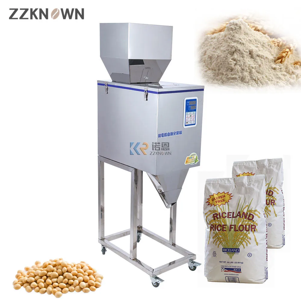 

50-9999G Automatic Vertical Single Head Weighing Dispensing Granule Powder Filling Machine