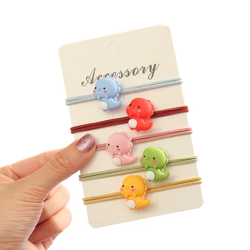 

Милая резинка для волос с маленьким динозавром, милая 3D резинка с животным, модные аксессуары для волос, головной убор для женщин и девочек, детские игрушки, подарки