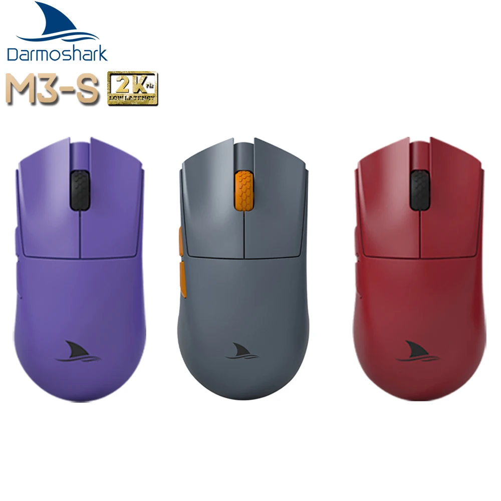 

Darmoshark Official Store M3s Mini 2KHz Wireless Bluetooth Esports Gaming Mouse Sensor PAM3395 Telink8273 26K DPI For PC Laptop
