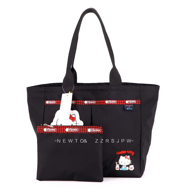 

Kawaii Sanrio Kittys аниме мультфильм Женская мультяшная Печать Женская тканевая сумка светильник Сумка-тоут через плечо