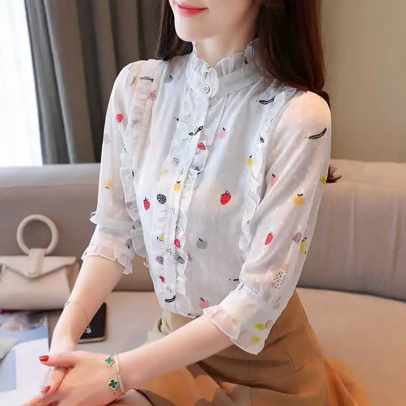 Модные осенние женские рубашки с коротким рукавом 2024 элегантные повседневные