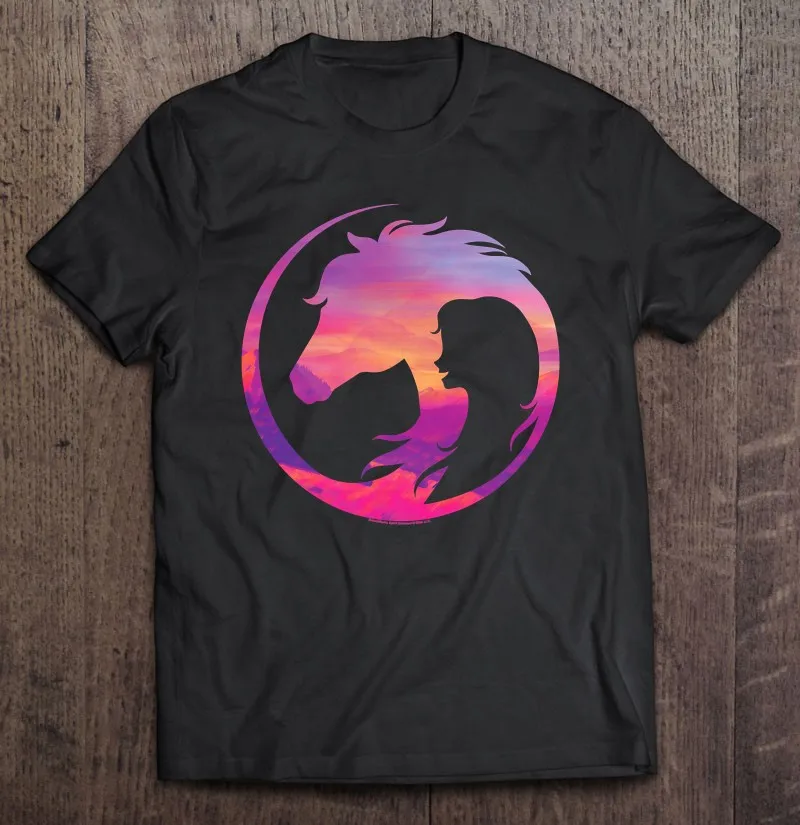 

Футболка с надписью «Spirit Untamed Spirit And Lucky»