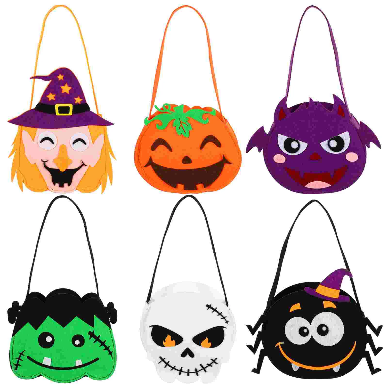 

Bags Bag Pumpkin Candy Treat Partyor Trick Tote Woven Non Favors Bucket Gift Goodie Handbags Favor Handbag Small Buckets