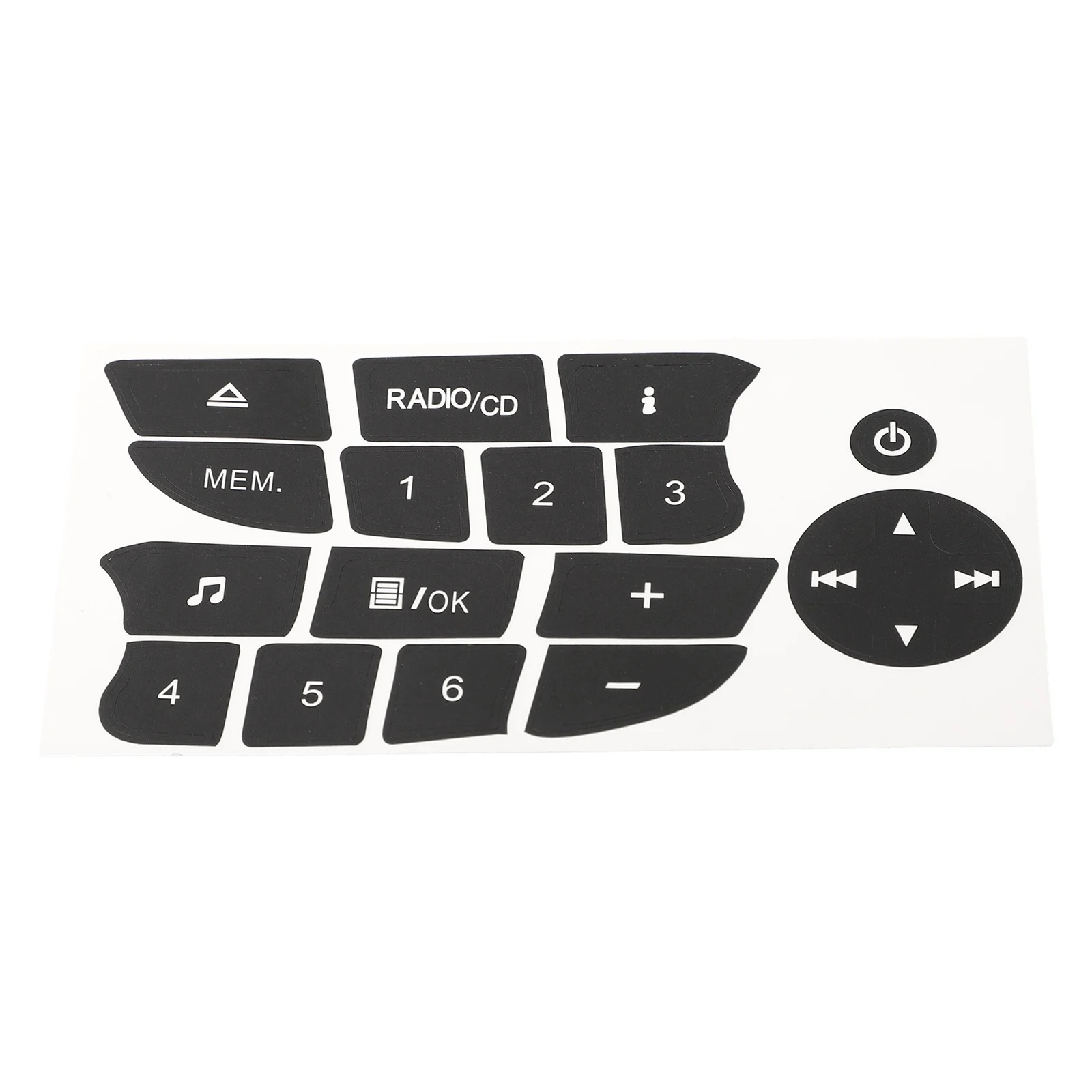 Авто радио CD Aufkleber Reparatur Getragen Knopf Schalter для Clio Megane 2009-2011 ремонт радиокнопок наклейка