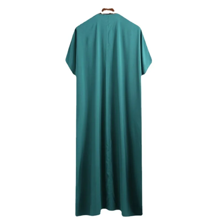 2023 New Muslim Middle East Arab Dubai Dress Men's Shirt Muslim Long Jubba Thobe Muslim Fashion