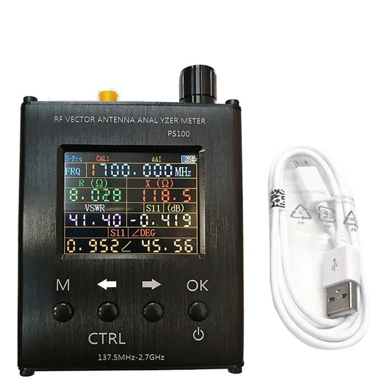 

PS100 N1201SA 140Mhz-2.7Ghz UV RF Vector Impedance ANT SWR Antenna Analyzer SWR Meter Tester